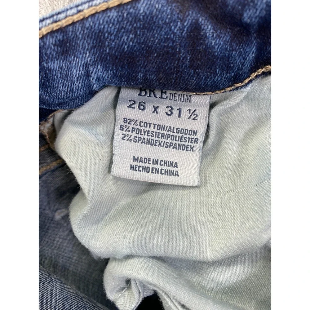 BKE Stella Mid Rise Jeans Slim Fit Bootcut Size 26 (Fits 24x30) Dark Wash Denim
